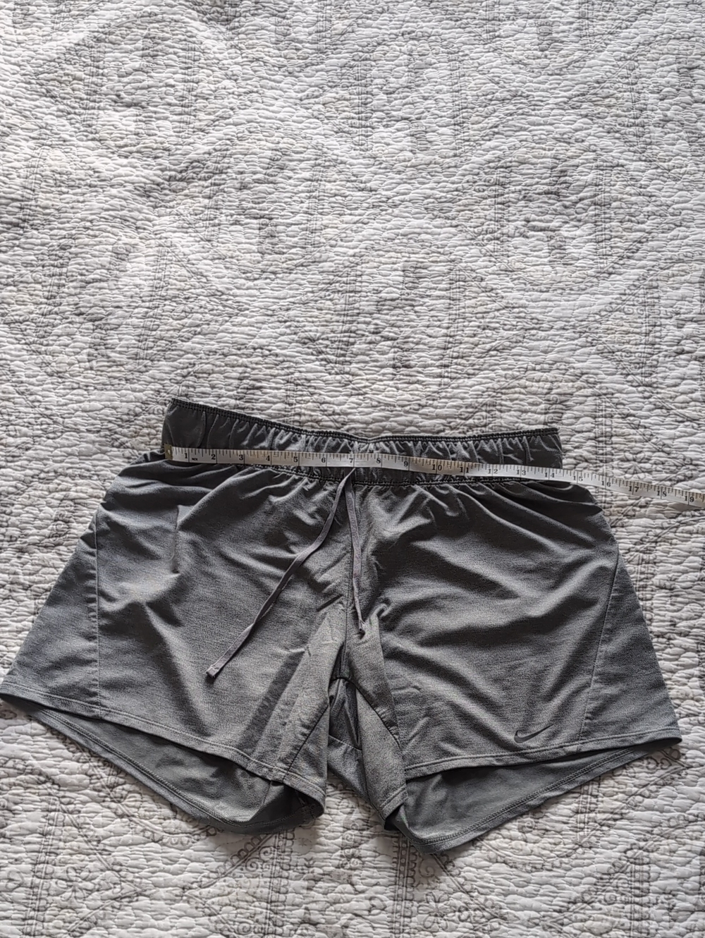 Nike Womens's Grey Athletic Shorts with Drawstring